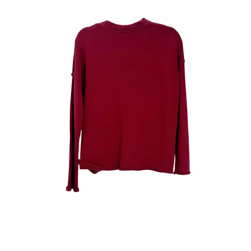 Eileen Fisher Women's Crewneck Cotton Pullover Sweater Pink Size XS/XXS NWT